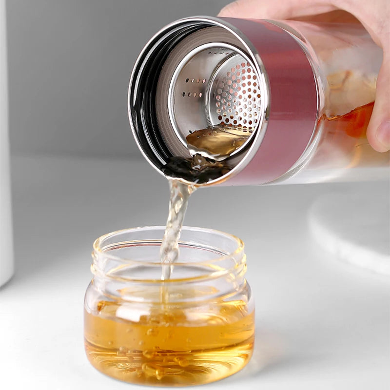 Steep Cup - Elegant Glass Infuser Bottle