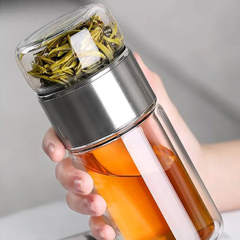 Steep Cup - Elegant Glass Infuser Bottle