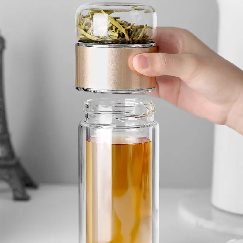 Steep Cup - Elegant Glass Infuser Bottle