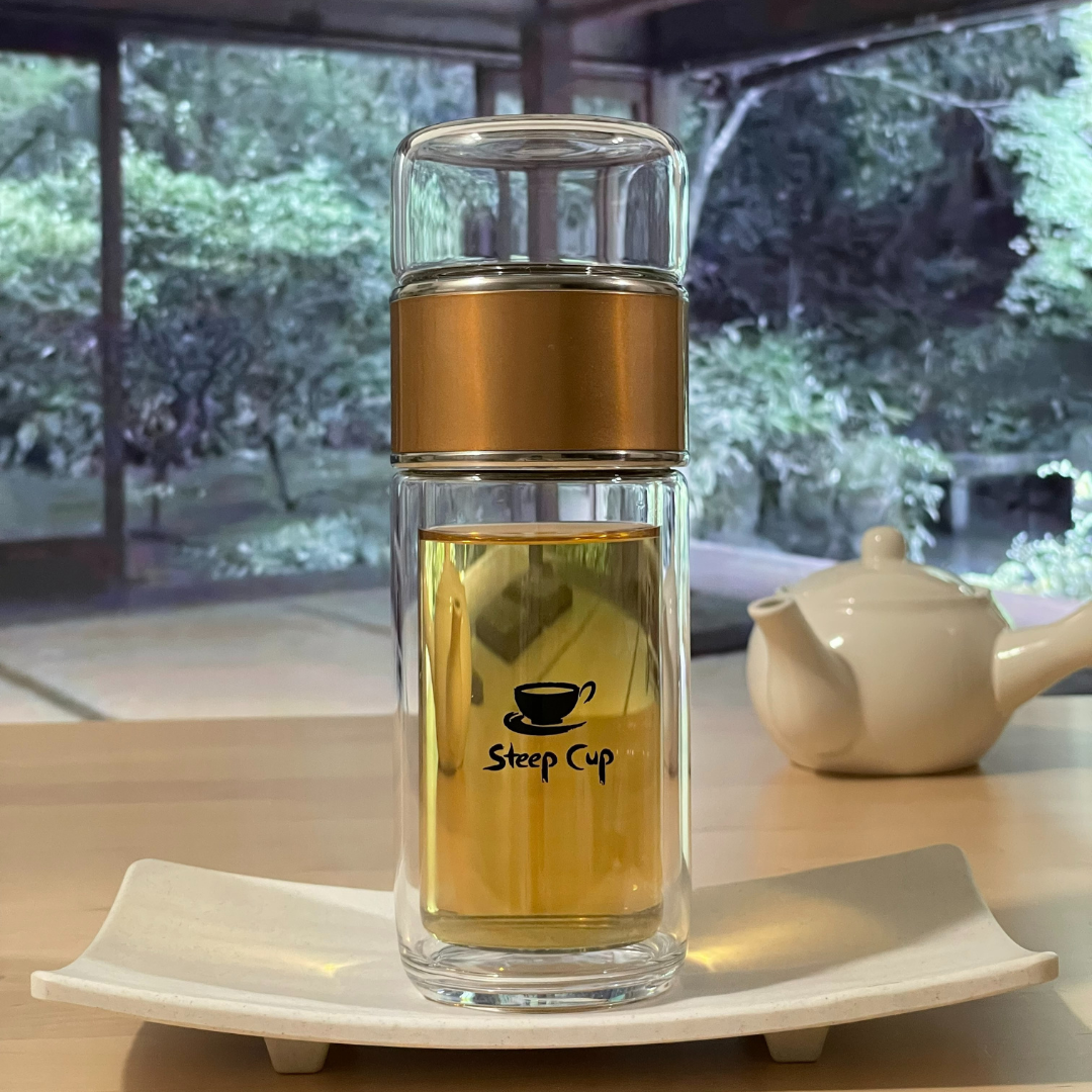 Steep Cup - Elegant Glass Infuser Bottle